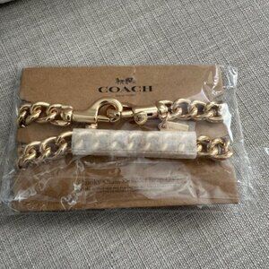 Coach CHUNKY Strap Goldtone